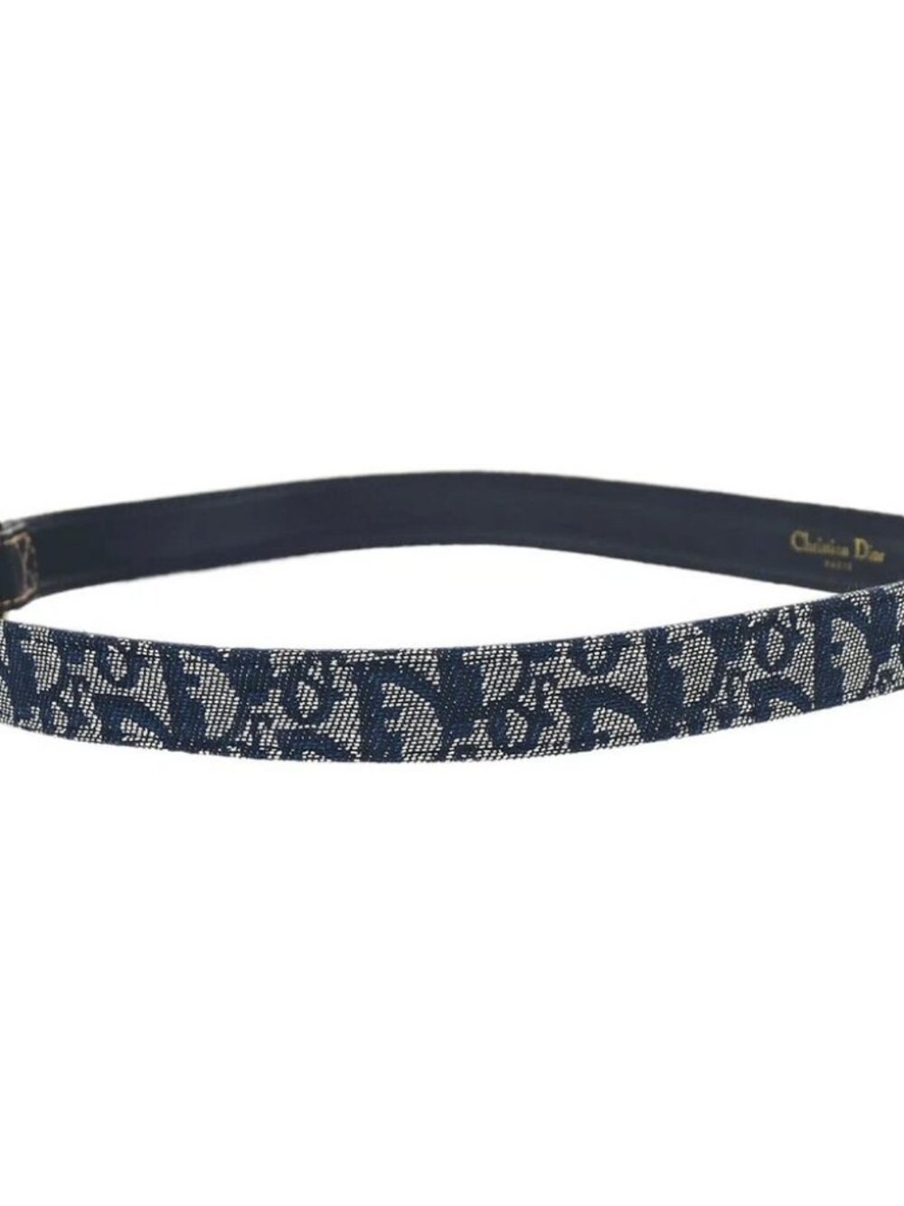 Christian Dior Trotter Belt Navy #85 - Picture 3 of 15